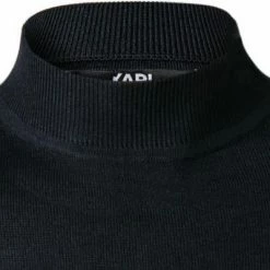 KARL LAGERFELD Pullover 655002/0/512399/690 Stehkragenpullover, Merinowolle, Dunkelblau meliert, Nachtblau -striangebote 374801 norm2