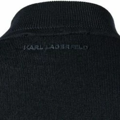 KARL LAGERFELD Pullover 655002/0/512399/690 Stehkragenpullover, Merinowolle, Dunkelblau meliert, Nachtblau -striangebote 374801 norm3