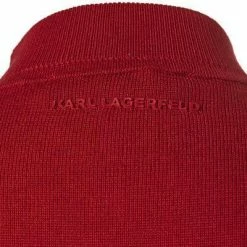 KARL LAGERFELD Pullover 655002/0/512399/350 Stehkragenpullover, Merinowolle, Barolo, Rot -striangebote 374803 norm3