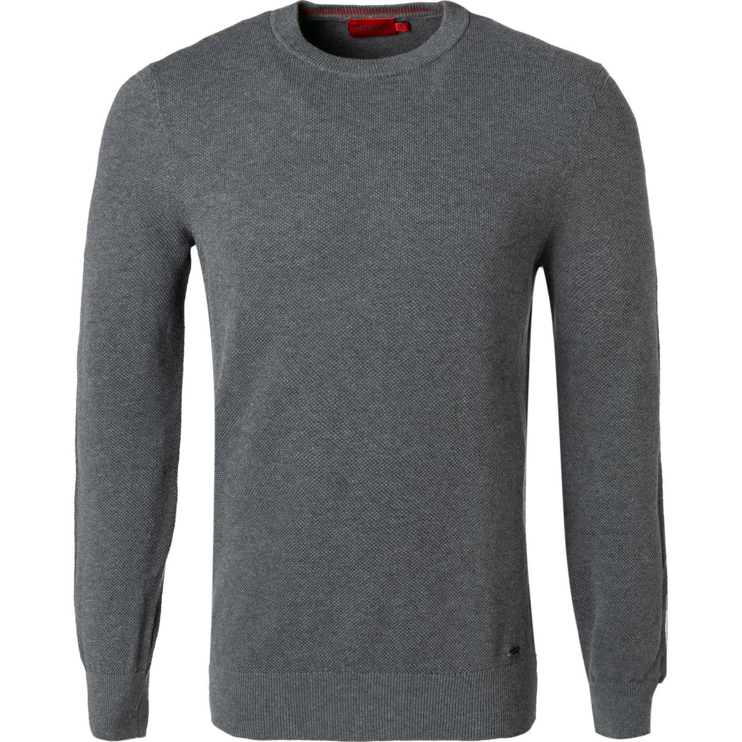 HUGO Pullover San Clemens 50457332/035 Bio Baumwolle, Grau meliert, Grau 3 HUGO Pullover San Clemens 50457332/035 Bio Baumwolle, Grau meliert, Grau