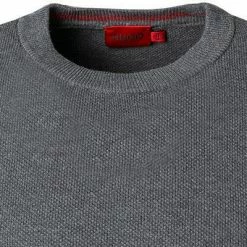 HUGO Pullover San Clemens 50457332/035 Bio Baumwolle, Grau meliert, Grau 9 HUGO Pullover San Clemens 50457332/035 Bio Baumwolle, Grau meliert, Grau -striangebote 374837 norm2