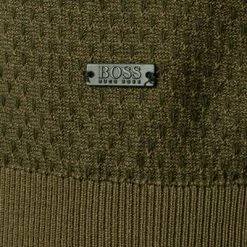 BOSS Pullover Kapoko 50454933/308 Baumwolle, Dunkelgrün meliert, Dunkelgrün -striangebote 374887 norm3