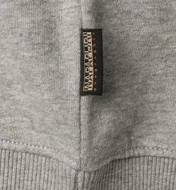 NAPAPIJRI Hoodie NP0A4FQV/160 Baumwolle, Grau meliert 12 NAPAPIJRI Hoodie NP0A4FQV/160 Baumwolle, Grau meliert -striangebote 374888 norm4