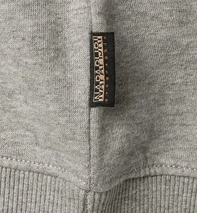 NAPAPIJRI Hoodie NP0A4FQV/160 Baumwolle, Grau meliert 7 NAPAPIJRI Hoodie NP0A4FQV/160 Baumwolle, Grau meliert – Bild 5