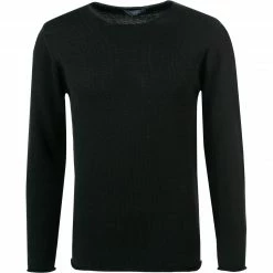 DANIELE FIESOLI Pullover 0115/13 Merinowolle, Schwarz