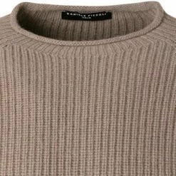 DANIELE FIESOLI Pullover 9030/37 Baby Alpaka-Wolle, Hellbraun -striangebote 374945 norm2