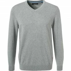 Daniel Hechter V-Pullover 65020/112805/920 Regular Fit, Baumwolle, Grau meliert, Grau