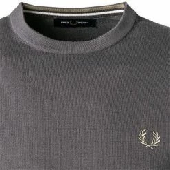 Fred Perry Pullover K9601/G85 Wolle-Baumwolle, Stahlgrau -striangebote 375199 norm2