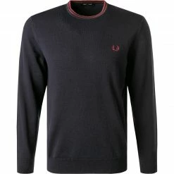 Fred Perry Pullover K9601/264 Wolle-Baumwolle, Navy, Navy-aubergine