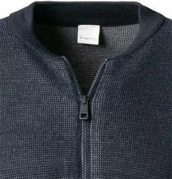 bugatti Strickjacke 7600/85533/390 Wolle, Nachtblau meliert, Nachtblau -striangebote 375259 norm2
