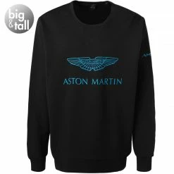 HACKETT Sweatshirt HM580944/999 ASTON MARTIN, Baumwolle, Schwarz