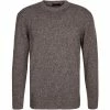 roberto collina Pullover RF38001/08 Merinowolle-Kaschmir, Braun-grau meliert, Grau
