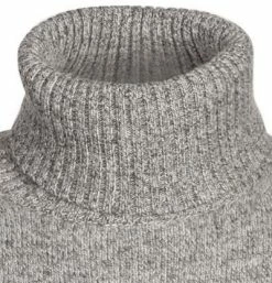 roberto collina Pullover RF38003/18 Rollkragenpullover, Merinowolle-Kaschmir, Grau meliert, Grau -striangebote 375353 norm2