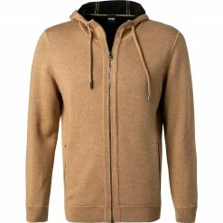 BOSS Strickjacke Norando 50458466/262 Schurwolle, Beige meliert, Beige