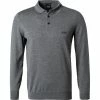 BOSS Pullover Bono 50435429/030 Schurwolle, Grau meliert, Grau -striangebote 375411 master