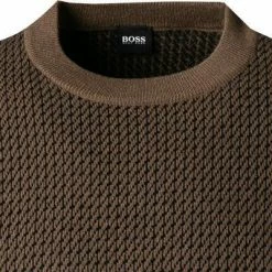 BOSS Pullover Nettuno 50457735/308 Schurwolle, Dunkelgrün gemustert, Dunkelgrün -striangebote 375415 norm2