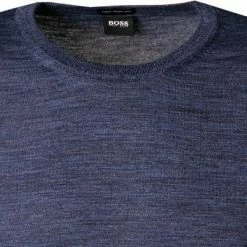 BOSS Pullover Leno-P 50378575/408 Schurwolle, Navy meliert, Navy -striangebote 375417 norm2
