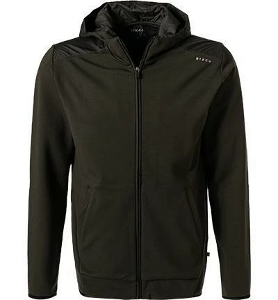 BOGGI MILANO Sweatjacke BO21A0145/01 Regular Fit, Mikrofaser, Militärgrün 4 BOGGI MILANO Sweatjacke BO21A0145/01 Regular Fit, Mikrofaser, Militärgrün – Bild 2