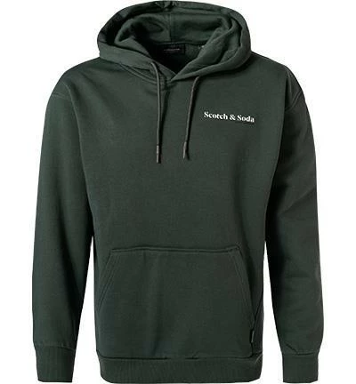 Scotch & Soda Hoodie 163941/0555 Hoodie. Baumwolle, Dunkelgrün 4 Scotch & Soda Hoodie 163941/0555 Hoodie. Baumwolle, Dunkelgrün – Bild 2