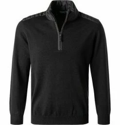 Maerz Pullover 4201/595 Troyer, Baumwolle, Schwarz -striangebote 375599 norm