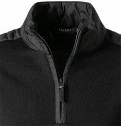 Maerz Pullover 4201/595 Troyer, Baumwolle, Schwarz -striangebote 375599 norm2