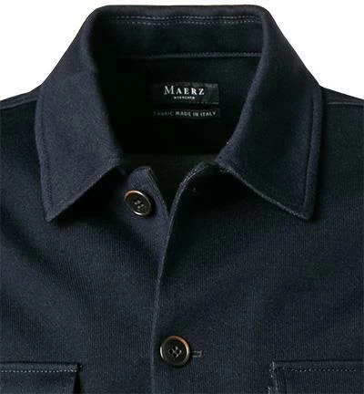 Maerz Overshirt 1200/399 Cardigan, Wolle, Dunkelblau 5 Maerz Overshirt 1200/399 Cardigan, Wolle, Dunkelblau – Bild 3