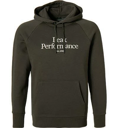 Peak Performance Hoodie G75874/070 Baumwolle, Olivgrün, Olive 4 Peak Performance Hoodie G75874/070 Baumwolle, Olivgrün, Olive – Bild 2