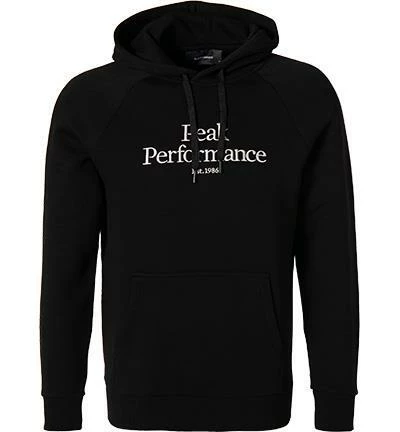 Peak Performance Hoodie G75874/100 Baumwolle, Schwarz 4 Peak Performance Hoodie G75874/100 Baumwolle, Schwarz – Bild 2