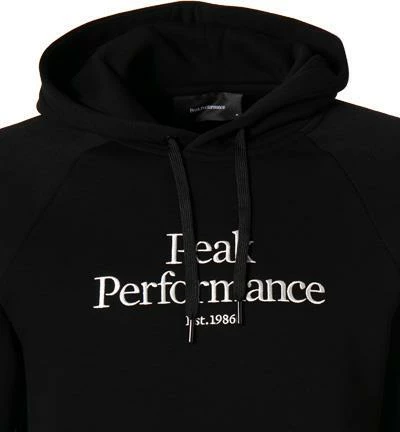 Peak Performance Hoodie G75874/100 Baumwolle, Schwarz 5 Peak Performance Hoodie G75874/100 Baumwolle, Schwarz – Bild 3