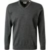 Brax Pullover 25-1204/VICO 701 121 00/07 Merinowolle atmungsaktiv, Zementgrau meliert, Zementgrau