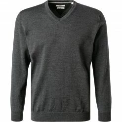 Brax Pullover 25-1204/VICO 701 121 00/07 Merinowolle atmungsaktiv, Zementgrau meliert, Zementgrau