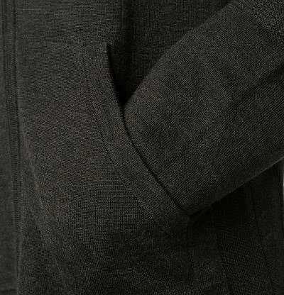 OLYMP Casual Modern Fit Strickjacke 5313/86/69 Schurwolle COOLMAX®, Graphit meliert, Graphit 6 OLYMP Casual Modern Fit Strickjacke 5313/86/69 Schurwolle COOLMAX®, Graphit meliert, Graphit – Bild 4