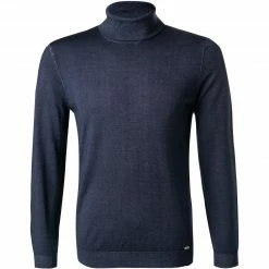 OLYMP Casual Level Five B. F. Pullover 5350/85/18 Rollkragenpullover, Body Fit, Schurwolle, Marineblau, Marine
