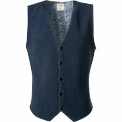 OLYMP Casual Level F. B. F. Strickweste 5352/88/18 Body Fit, Schurwolle-Baumwolle, Marineblau, Marine