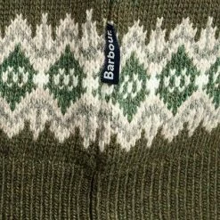 Barbour Pullover Fair Isle Crew olive MKN1027OL53 Wolle, Olivgrün gemustert -striangebote 375825 norm3
