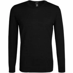 Strellson Pullover Marek 30027986/001 Merinowolle extrafein, Schwarz -striangebote 375857 norm