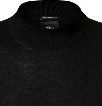 Strellson Pullover Marek 30027988/001 Stehkragenpullover, Merinowolle extrafein, Schwarz 5 Strellson Pullover Marek 30027988/001 Stehkragenpullover, Merinowolle extrafein, Schwarz – Bild 3