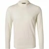 Strellson Pullover Marek 30027988/052 Stehkragenpullover, Merinowolle extrafein, Wollweiß