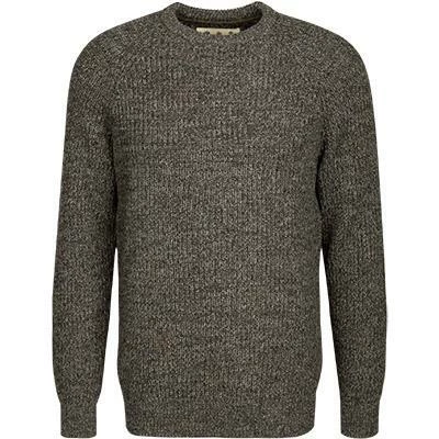 Barbour Pullover Horseford Crew olive MKN1113OL51 Wolle, Olivgrün meliert 4 Barbour Pullover Horseford Crew olive MKN1113OL51 Wolle, Olivgrün meliert – Bild 2