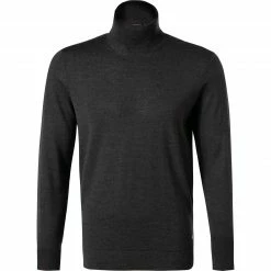 Strellson Pullover Marek 30027987/023 Rollkragenpullover, Merinowolle extrafein, Anthrazit meliert, Anthrazit