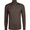 Strellson Pullover Marek 30027987/251 Rollkragenpullover, Merinowolle extrafein, Dunkelbraun