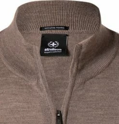 Strellson Pullover Marek 30027985/261 Cardigan, Merinowolle extrafein, Taupe meliert, Taupe -striangebote 375905 norm2