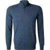 Strellson Pullover Luka 30028009/413 Troyer, Lammwolle, Indigo meliert, Indigo