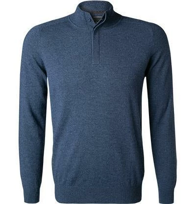 Strellson Pullover Luka 30028009/413 Troyer, Lammwolle, Indigo meliert, Indigo 4 Strellson Pullover Luka 30028009/413 Troyer, Lammwolle, Indigo meliert, Indigo – Bild 2