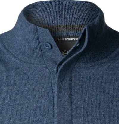 Strellson Pullover Luka 30028009/413 Troyer, Lammwolle, Indigo meliert, Indigo 5 Strellson Pullover Luka 30028009/413 Troyer, Lammwolle, Indigo meliert, Indigo – Bild 3