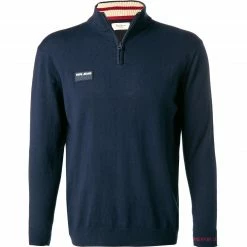 Pepe Jeans Pullover Arturo PM7021/594 Troyer, Baumwolle-Kaschmir, Navy, Dunkelblau
