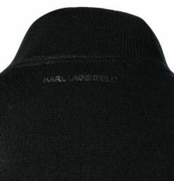 KARL LAGERFELD Sweatjacke 655010/0/512399/990 Cardigan, Merinowolle, Schwarz -striangebote 376148 norm4