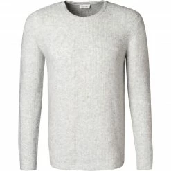 American Vintage Pullover MDAM18C/gris chine Wolle, Hellgrau meliert