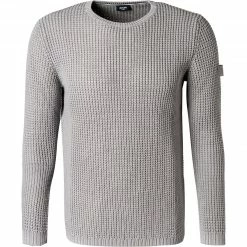 JOOP! Pullover Hadrian 30023854/041 Modern Fit, Baumwolle, Hellgrau