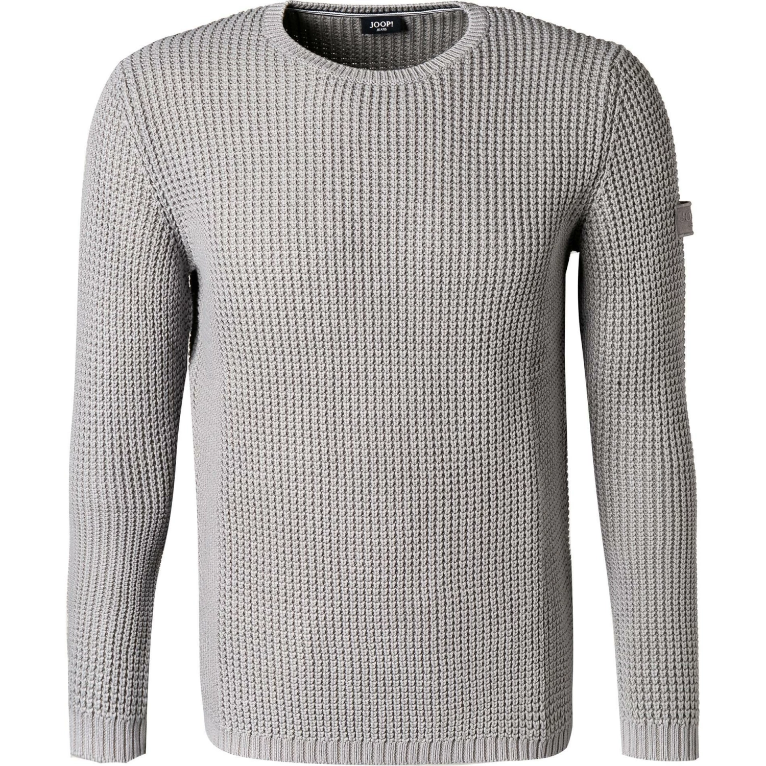 JOOP! Pullover Hadrian 30023854/041 Modern Fit, Baumwolle, Hellgrau 4 JOOP! Pullover Hadrian 30023854/041 Modern Fit, Baumwolle, Hellgrau – Bild 2